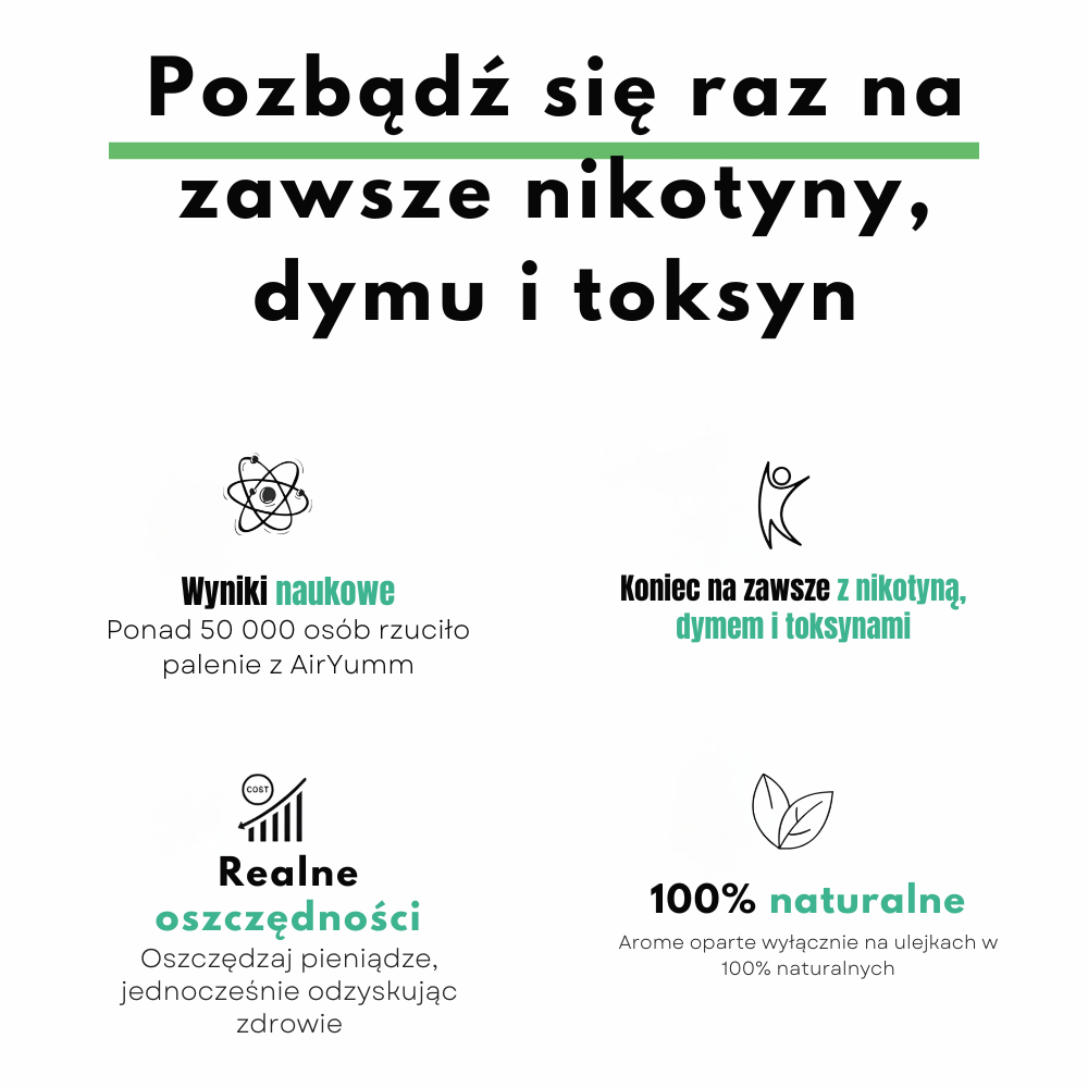 Zestaw AirYumm | 100% naturalny, bez dymu, chemii i toksyn